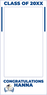 Custom Outdoor Selfie Frames Multiple Sizes Congratulations Hanna