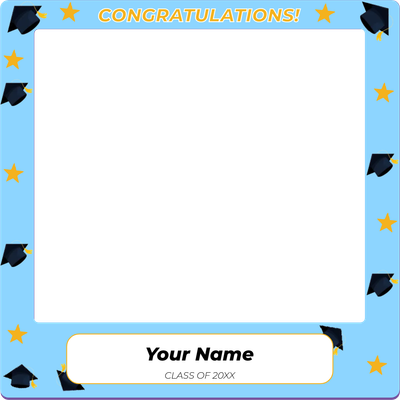Custom Outdoor Selfie Frames Multiple Sizes Congratulations!