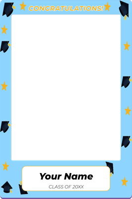 Custom Outdoor Selfie Frames Multiple Sizes Congratulations!