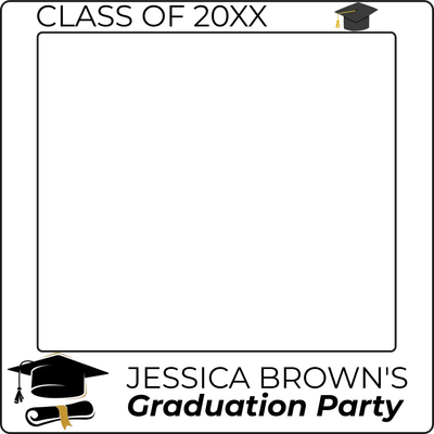 Custom Outdoor Selfie Frames Multiple Sizes Graduation Party