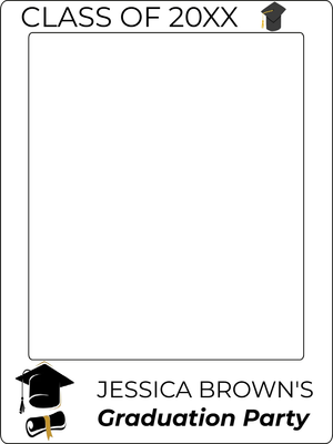Custom Outdoor Selfie Frames Multiple Sizes Graduation Party