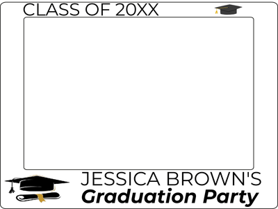 Custom Outdoor Selfie Frames Multiple Sizes Graduation Party