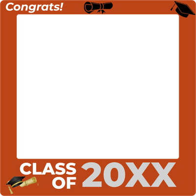Custom Outdoor Selfie Frames Multiple Sizes Class of 20XX