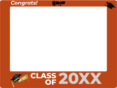 Custom Outdoor Selfie Frames Multiple Sizes Class of 20XX