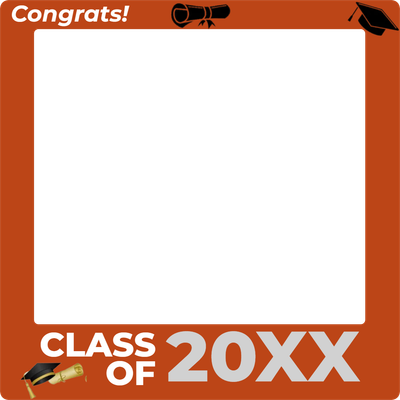Custom Outdoor Selfie Frames Multiple Sizes Class of 20XX