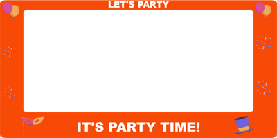 Custom Outdoor Selfie Frames Multiple Sizes Party Time