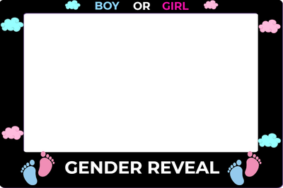 Custom Outdoor Selfie Frames Multiple Sizes Gender Reveal