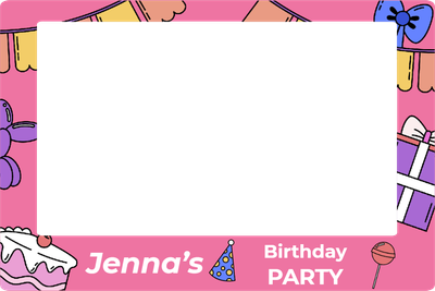 Custom Outdoor Selfie Frames Multiple Sizes Jenna's Birthday Party