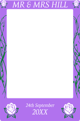 Custom Outdoor Selfie Frames Multiple Sizes Mr Y Mrs Hill