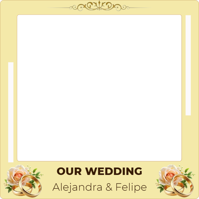 Custom Outdoor Selfie Frames Multiple Sizes Our Wedding
