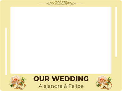 Custom Outdoor Selfie Frames Multiple Sizes Our Wedding