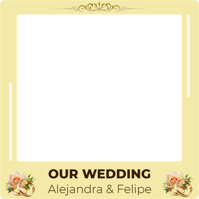 Custom Outdoor Selfie Frames Multiple Sizes Our Wedding
