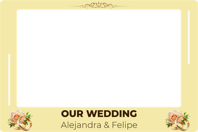 Custom Outdoor Selfie Frames Multiple Sizes Our Wedding