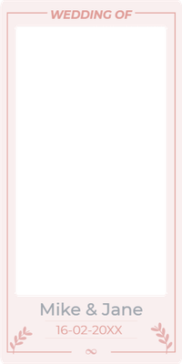 Custom Outdoor Selfie Frames Multiple Sizes Wedding of Mike & Jane