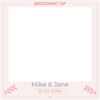 Custom Outdoor Selfie Frames Multiple Sizes Wedding of Mike & Jane
