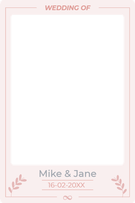 Custom Outdoor Selfie Frames Multiple Sizes Wedding of Mike & Jane