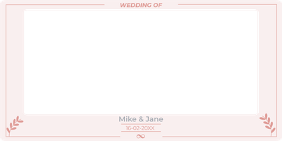Custom Outdoor Selfie Frames Multiple Sizes Wedding of Mike & Jane