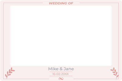 Custom Outdoor Selfie Frames Multiple Sizes Wedding of Mike & Jane