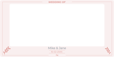 Custom Outdoor Selfie Frames Multiple Sizes Wedding of Mike & Jane