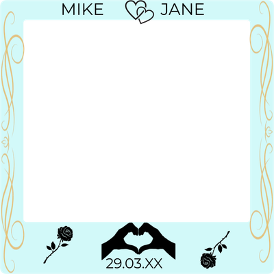 Custom Outdoor Selfie Frames Multiple Sizes Mike & Jane