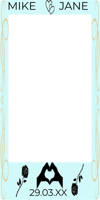 Custom Outdoor Selfie Frames Multiple Sizes Mike & Jane
