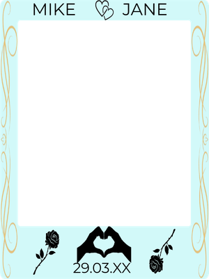 Custom Outdoor Selfie Frames Multiple Sizes Mike & Jane
