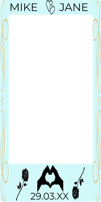 Custom Outdoor Selfie Frames Multiple Sizes Mike & Jane