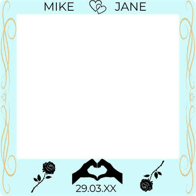 Custom Outdoor Selfie Frames Multiple Sizes Mike & Jane