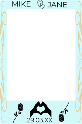 Custom Outdoor Selfie Frames Multiple Sizes Mike & Jane