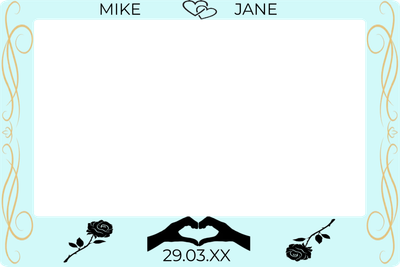 Custom Outdoor Selfie Frames Multiple Sizes Mike & Jane