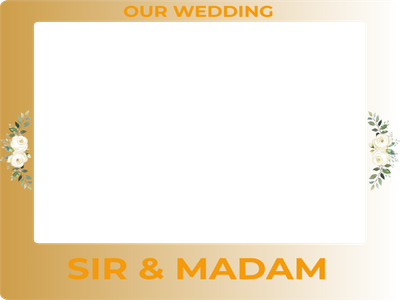 Custom Outdoor Selfie Frames Multiple Sizes Our Wedding