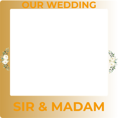 Custom Outdoor Selfie Frames Multiple Sizes Our Wedding