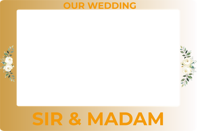 Custom Outdoor Selfie Frames Multiple Sizes Our Wedding