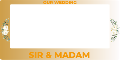 Custom Outdoor Selfie Frames Multiple Sizes Our Wedding