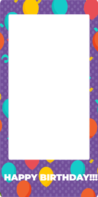 Custom Outdoor Selfie Frames Multiple Sizes Happy Birthday!!!
