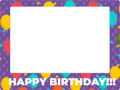 Custom Outdoor Selfie Frames Multiple Sizes Happy Birthday!!!