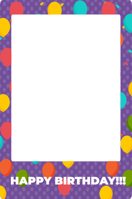 Custom Outdoor Selfie Frames Multiple Sizes Happy Birthday!!!