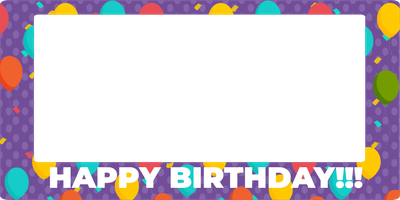 Custom Outdoor Selfie Frames Multiple Sizes Happy Birthday!!!