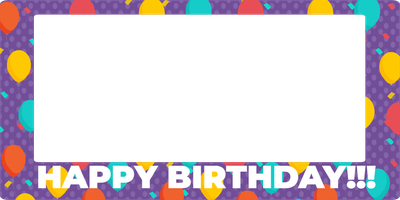Custom Outdoor Selfie Frames Multiple Sizes Happy Birthday!!!