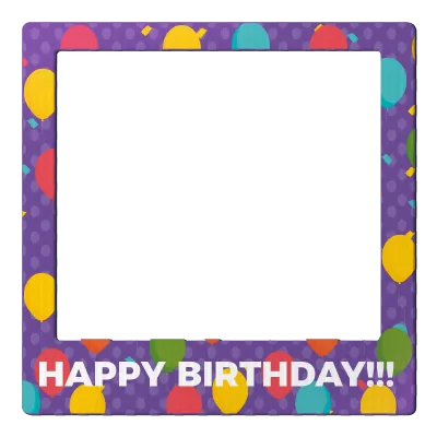 Custom Outdoor Selfie Frames Multiple Sizes Happy Birthday!!!