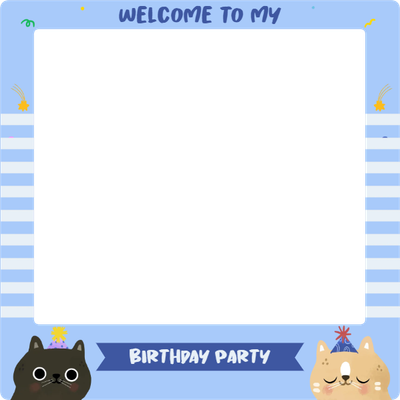 Custom Outdoor Selfie Frames Multiple Sizes Birthday Party