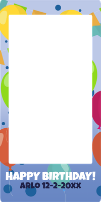Custom Outdoor Selfie Frames Multiple Sizes Happy Birthday 2XX