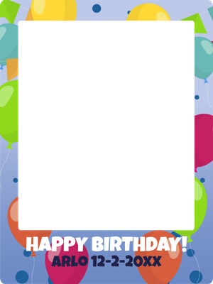 Custom Outdoor Selfie Frames Multiple Sizes Happy Birthday 2XX