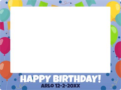 Custom Outdoor Selfie Frames Multiple Sizes Happy Birthday 2XX
