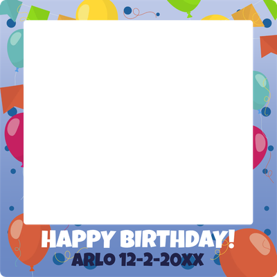Custom Outdoor Selfie Frames Multiple Sizes Happy Birthday 2XX