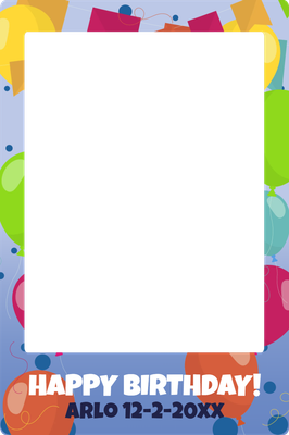 Custom Outdoor Selfie Frames Multiple Sizes Happy Birthday 2XX