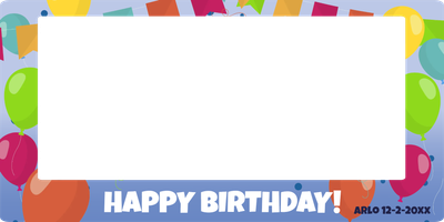 Custom Outdoor Selfie Frames Multiple Sizes Happy Birthday 2XX