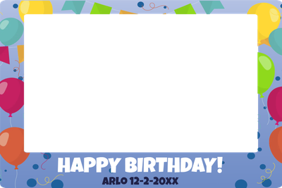 Custom Outdoor Selfie Frames Multiple Sizes Happy Birthday 2XX