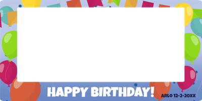 Custom Outdoor Selfie Frames Multiple Sizes Happy Birthday 2XX