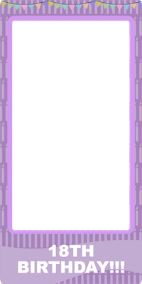 Custom Outdoor Selfie Frames Multiple Sizes 18Th Birthday
